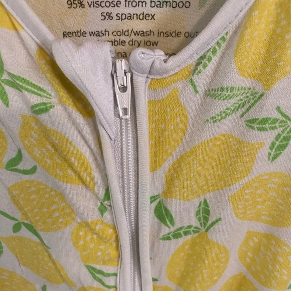 Little Sleepies Covertible Zipper Lemon Pajama. (18-24 Months) - Picture 10 of 11